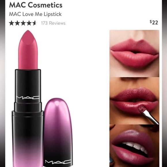 MAC Love Me Lipstick color Mon Coeur 3G New in the box Ipsy bag - Picture 7 of 9